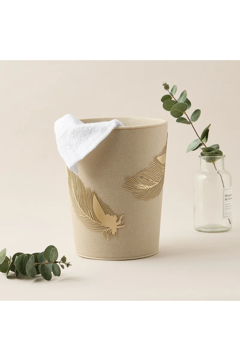 LIFESTYLE Feather Accent Waste Bin